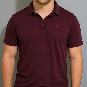 Express Mens’ Polo shirt Burgundy Small